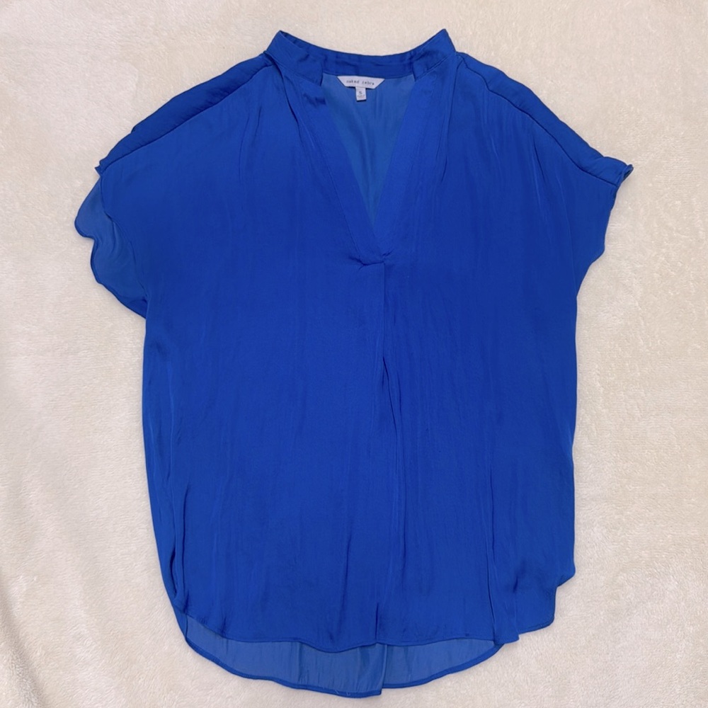 Naked Zebra Royal Blue Top